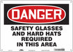 Safety Sign 10 in x 14 in Aluminum