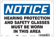 Safety Sign 7 inx10 in Polyethylene