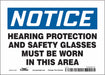 Safety Sign 5 inx7 in Vinyl