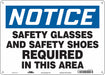 Safety Sign 10 inx14 in Aluminum