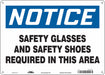 Safety Sign 10 in x 14 in Aluminum