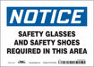 Safety Sign 5 inx7 in Vinyl