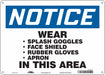 Safety Sign 10 inx14 in Aluminum