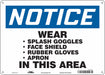 Safety Sign 10 inx14 in Polyethylene