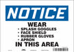 Safety Sign 7 in x 10 in Vinyl