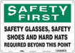 Safety Sign 10 inx14 in Aluminum