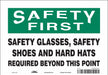 Safety Sign 7 in x 10 in Vinyl