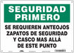 Safety Sign 10 in x 14 in Aluminum