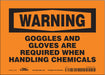 Safety Sign 5 in x 7 in Vinyl