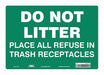 Safety Sign 10 in x 14 in Vinyl