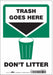 Safety Sign 10 in x 7 in Vinyl