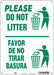 Safety Sign 14 in x 10 in Aluminum