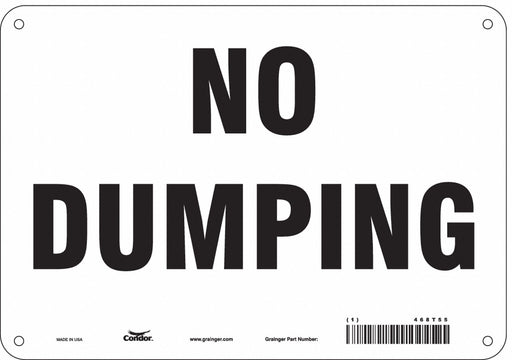 Safety Sign 7 in x 10 in Aluminum