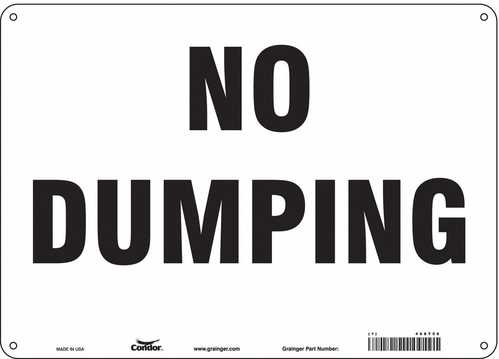 Safety Sign 10 in x 14 in Aluminum