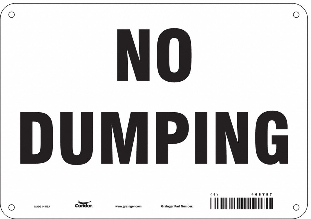 Safety Sign 7 in x 10 in Polyethylene