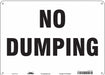 Safety Sign 10 in x 14 in Polyethylene