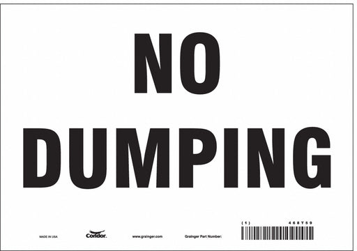 Safety Sign 7 in x 10 in Vinyl
