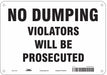 Safety Sign 7 in x 10 in Aluminum