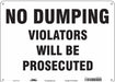 Safety Sign 10 in x 14 in Aluminum