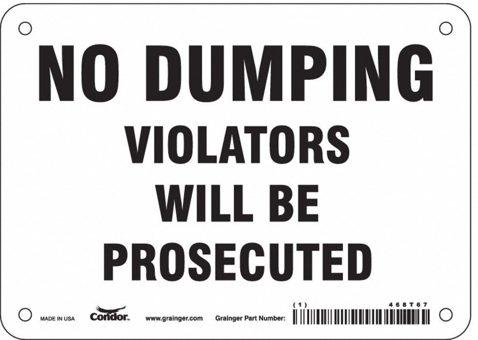 Safety Sign 5 in x 7 in Vinyl