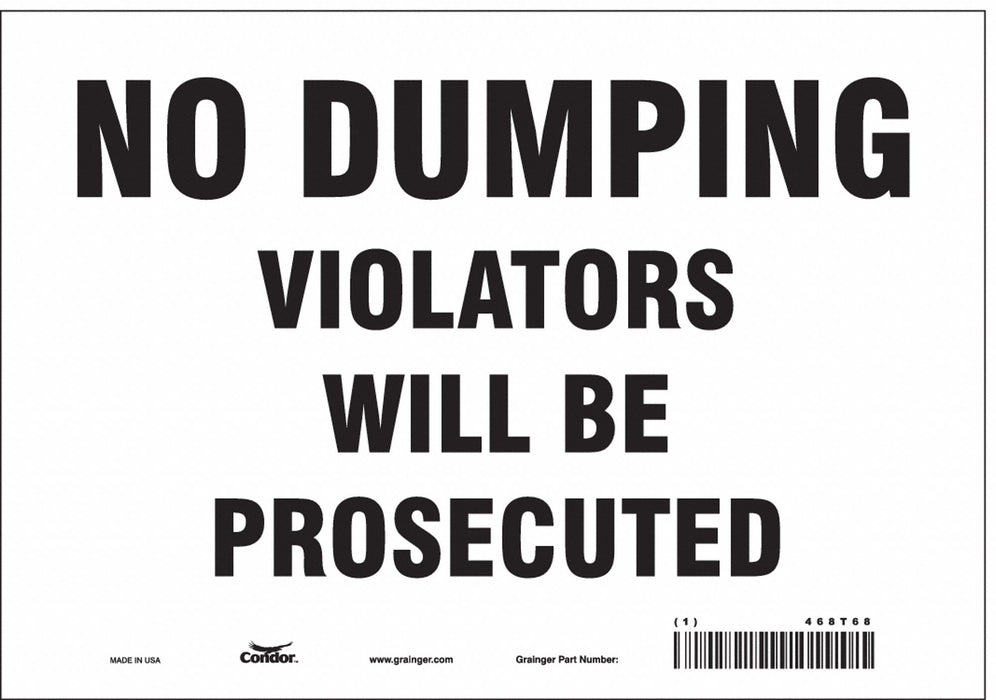 Safety Sign 7 in x 10 in Vinyl