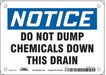 Safety Sign 5 in x 7 in Polyethylene