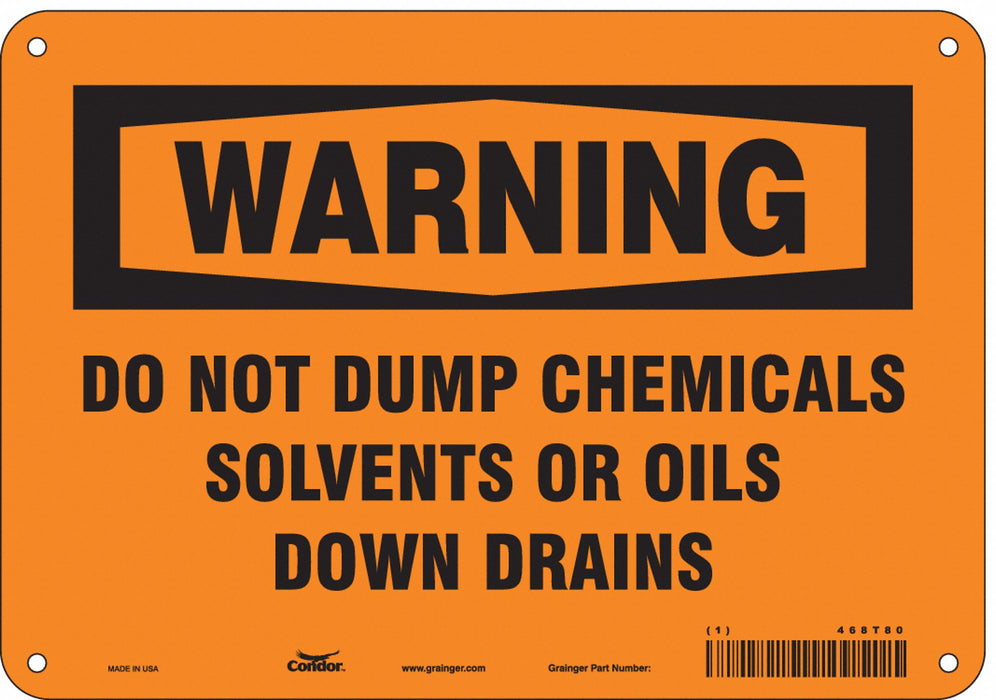 Safety Sign 7 in x 10 in Aluminum