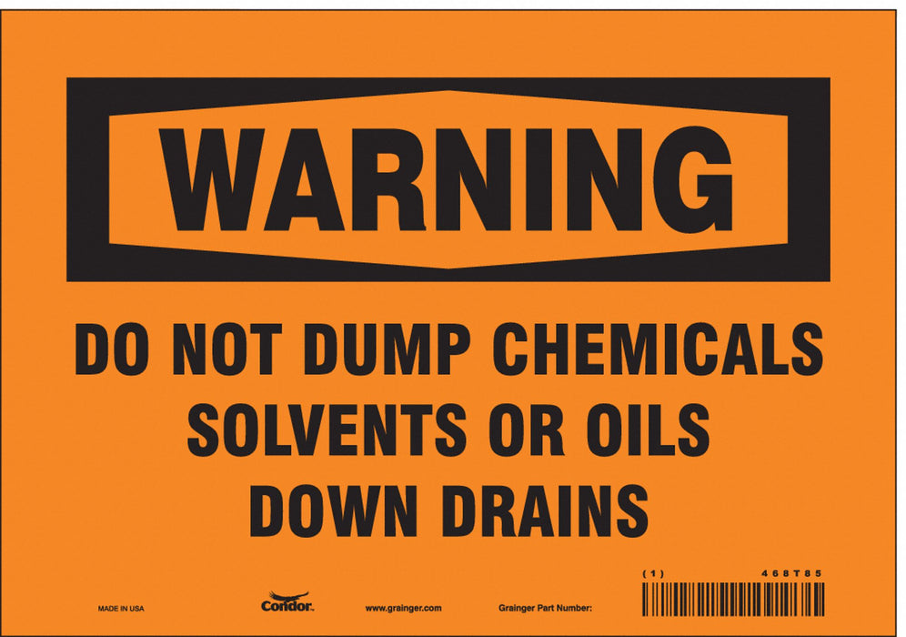 Safety Sign 7 inx10 in Vinyl