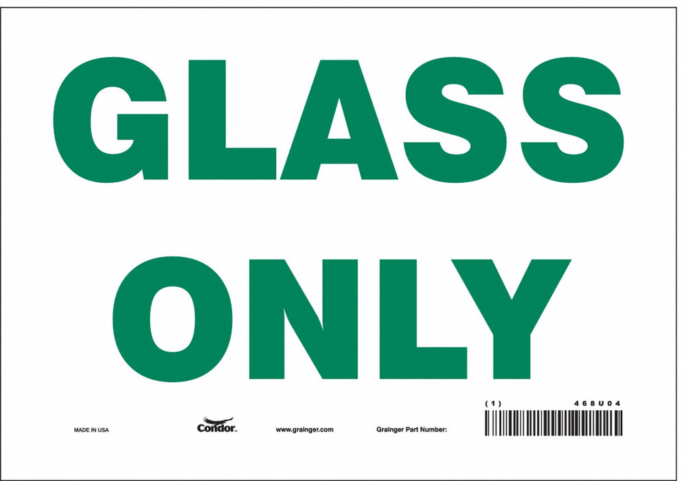Safety Sign 7 in x 10 in Vinyl