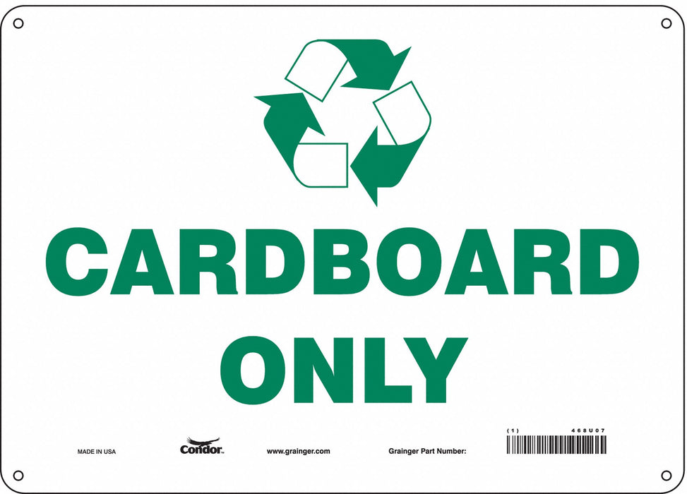 K0972 Safety Sign 10 in x 14 in Aluminum