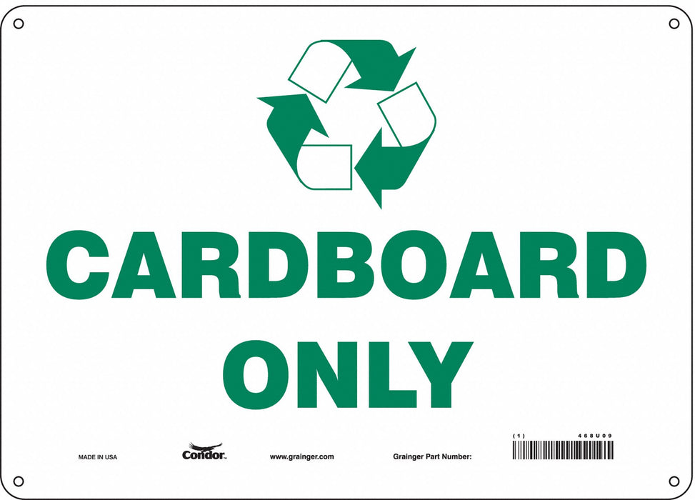 K0972 Safety Sign 10 in x 14 in Polyethylene