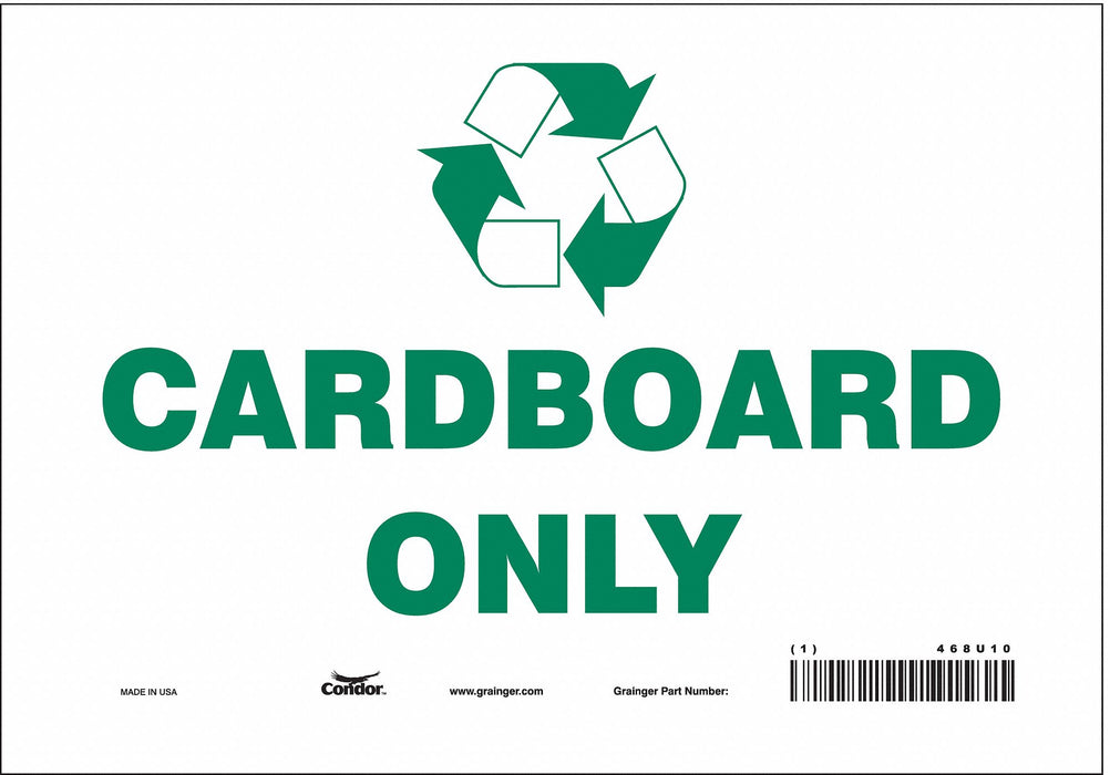 K0972 Safety Sign 7 in x 10 in Vinyl