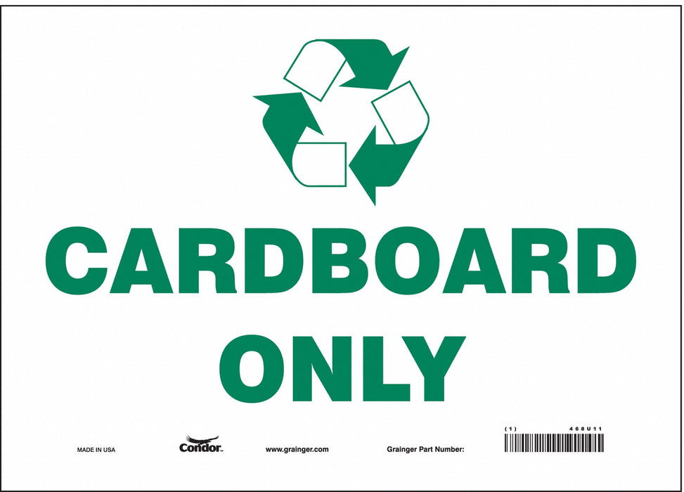 K0972 Safety Sign 10 in x 14 in Vinyl