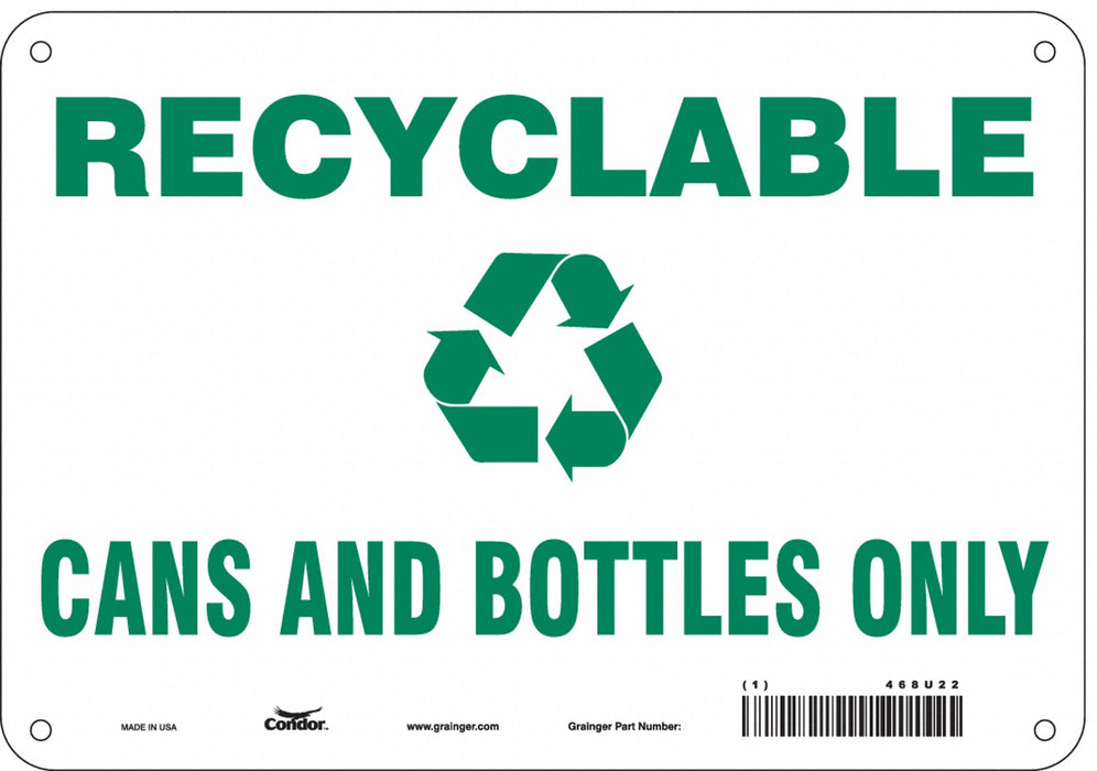 Safety Sign 7 in x 10 in Polyethylene