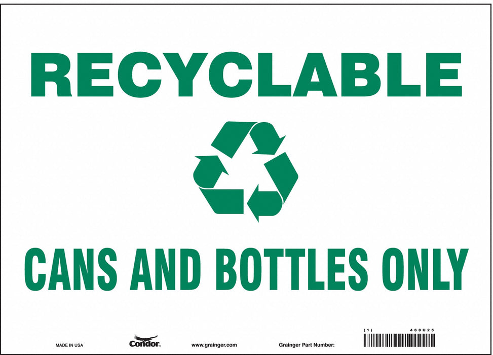 Safety Sign 10 in x 14 in Vinyl
