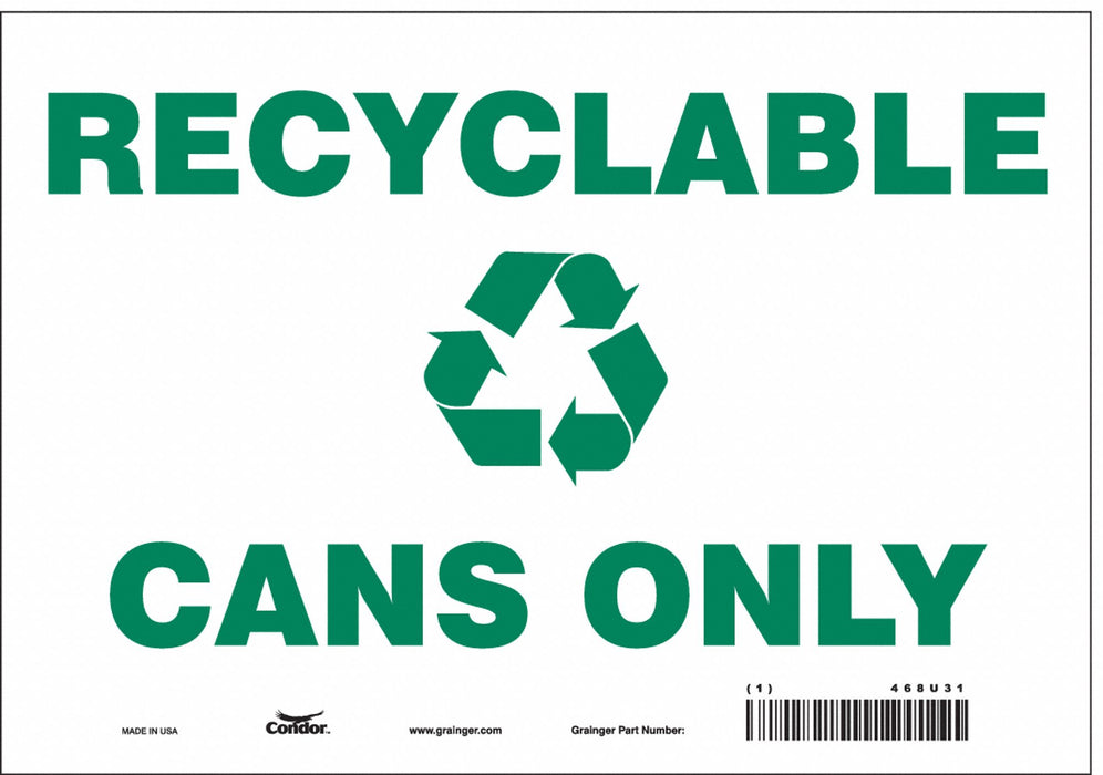Safety Sign 7 in x 10 in Vinyl
