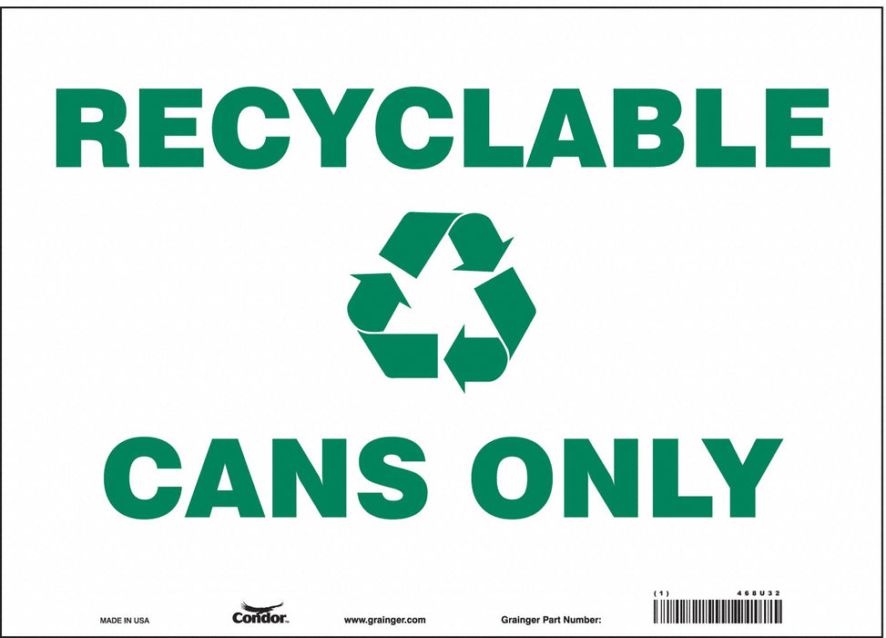 Safety Sign 10 in x 14 in Vinyl