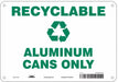 Safety Sign 7 in x 10 in Aluminum