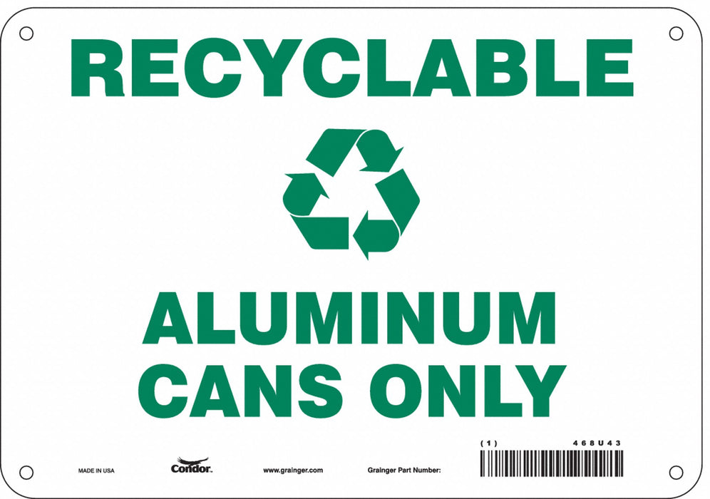 Safety Sign 7 in x 10 in Polyethylene