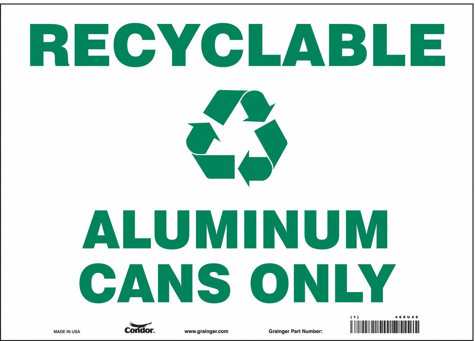 Safety Sign 10 in x 14 in Vinyl