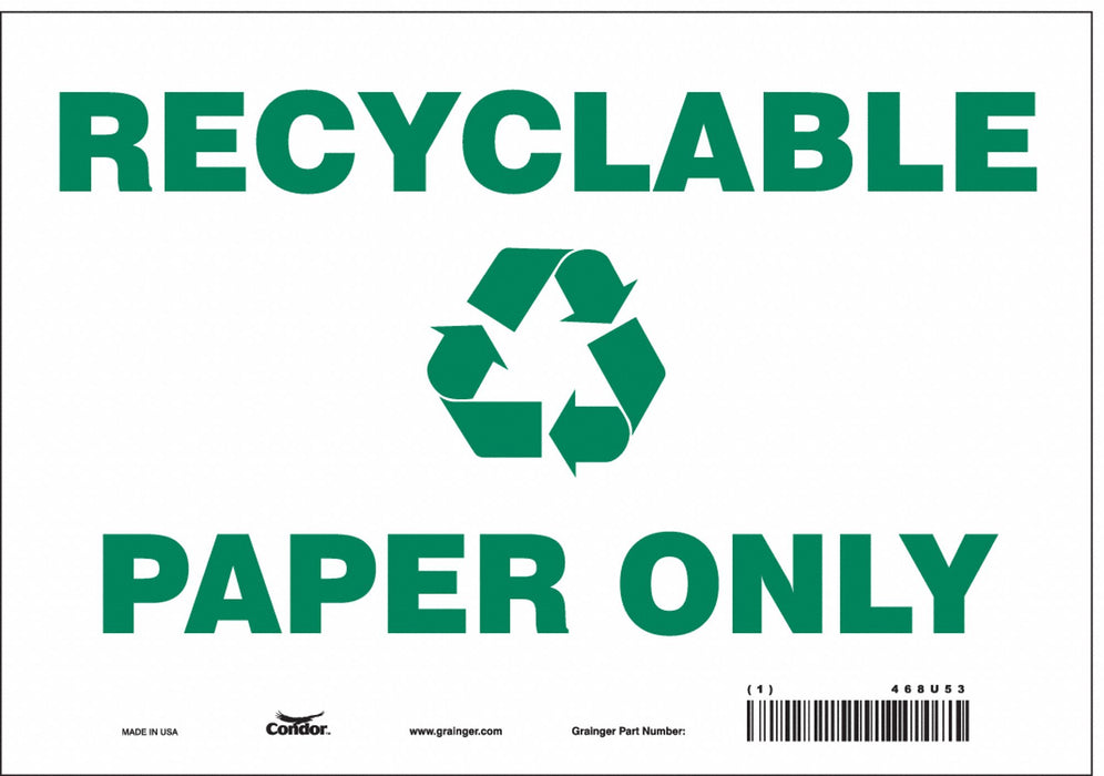 Safety Sign 7 in x 10 in Vinyl