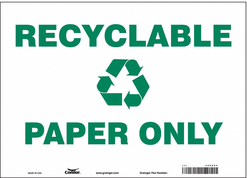 Safety Sign 10 in x 14 in Vinyl