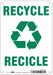 K0980 Safety Sign 10 in x 7 in Aluminum