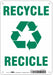 K0980 Safety Sign 10 in x 7 in Polyethylene