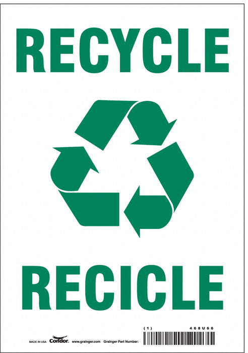 K0980 Safety Sign 10 in x 7 in Vinyl