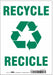 K0980 Safety Sign 10 in x 7 in Vinyl