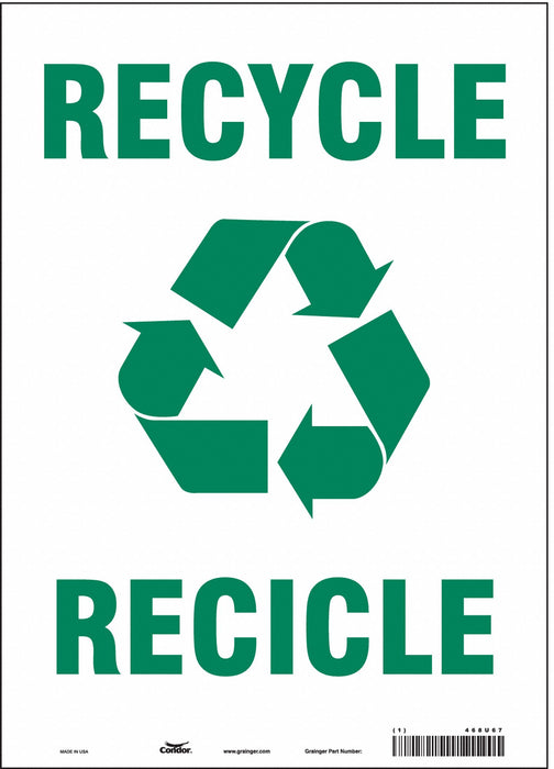 K0980 Safety Sign 14 in x 10 in Vinyl