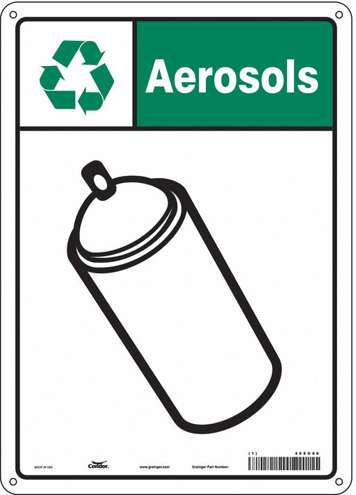 Safety Sign 14 in x 10 in Aluminum