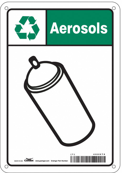 Safety Sign 10 in x 7 in Polyethylene