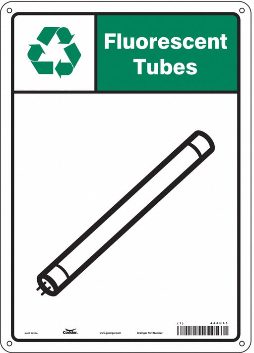 Safety Sign 14 in x 10 in Aluminum